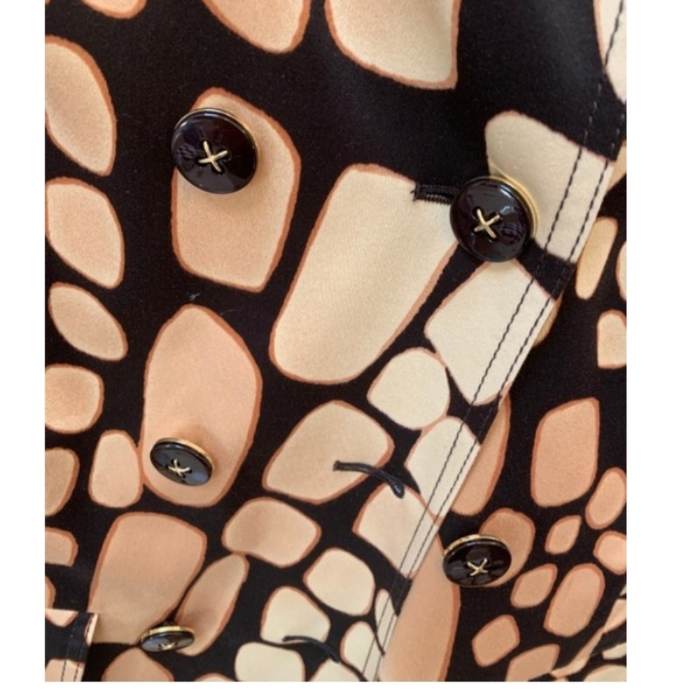 St John Giraffe Print Double Breasted Jacket - Picture 8 of 9